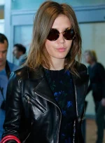 Adele Exarchopoulos Leather Jacket