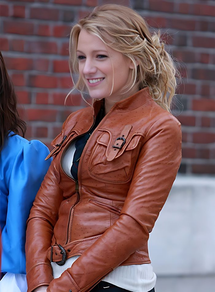 Blake Lively Gossip Girl Leather Jacket