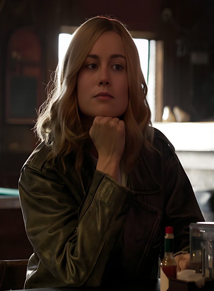 Brie Larson Captain Marvel Leather Jacket