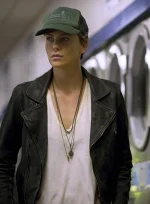 Charlize Theron Dark Places Leather Jacket