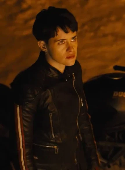 Claire Foy The Girl In The Spider’s Web Leather Jacket