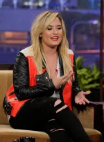 DEMI LOVATO Leather Jacket