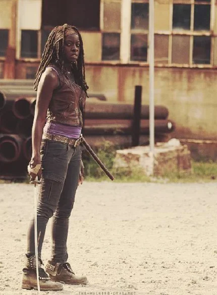 Danai Gurira The Walking Dead Leather Vest