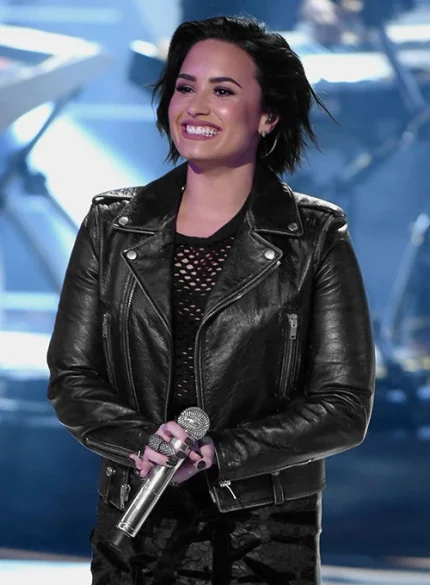 Demi Lovato Leather Jacket