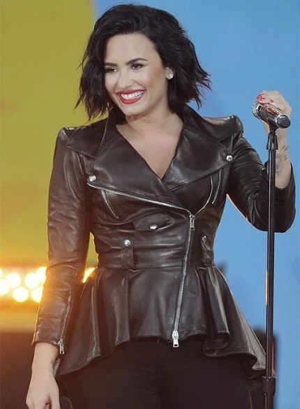 Demi Lovato's Leather Jacket Collection Must-See Styles!