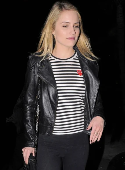 Dianna Agron Leather Jacket