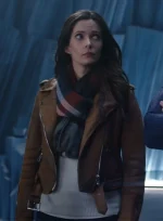 Elizabeth Tulloch Superman and Lois Leather Jacket