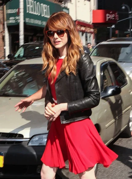 Emma Stone Leather Jacket