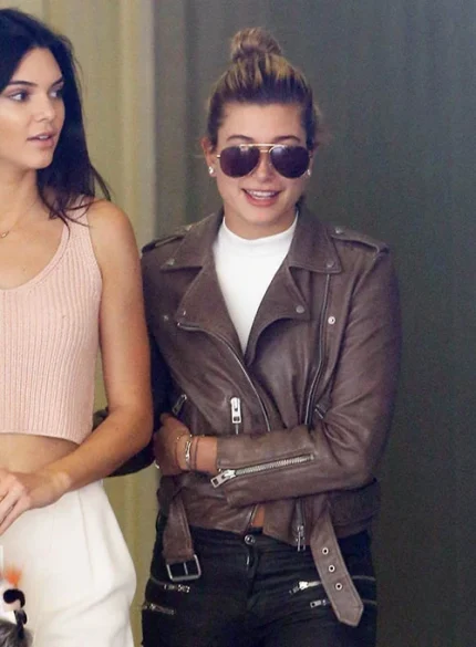 Hailey Baldwin Bieber Leather Jacket