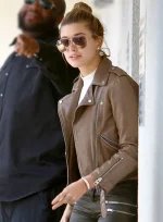 Hailey Baldwin Bieber Leather Jacket