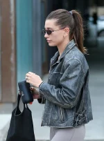 Hailey Baldwin Bieber Leather Jacket