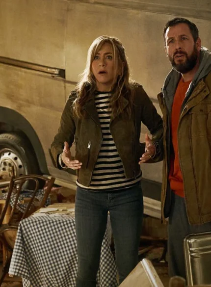 Jennifer Aniston Murder Mystery 2 Leather Jacket