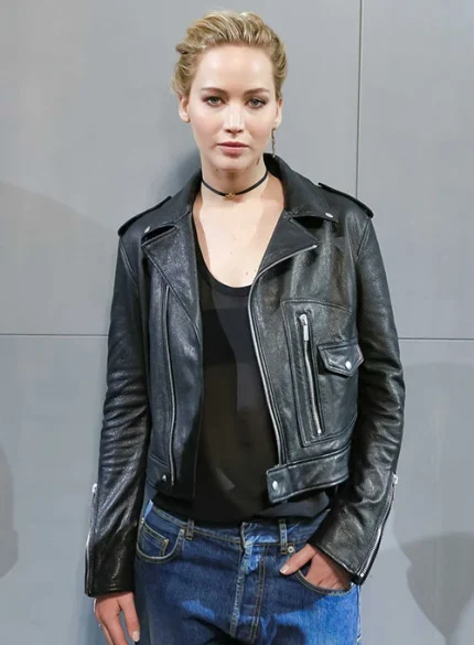 Jennifer Lawrence Leather Jacket