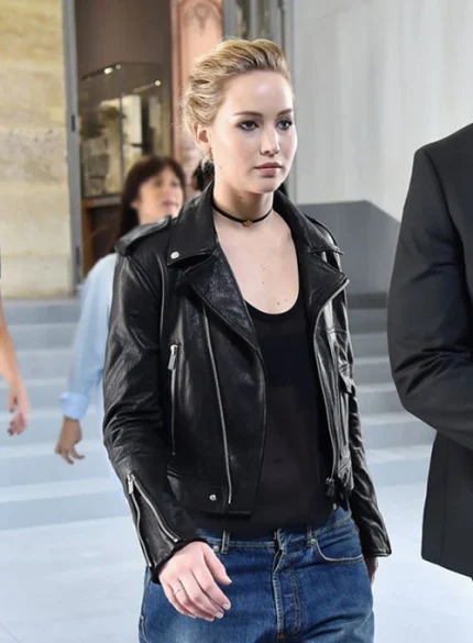 Jennifer Lawrence Leather Jacket