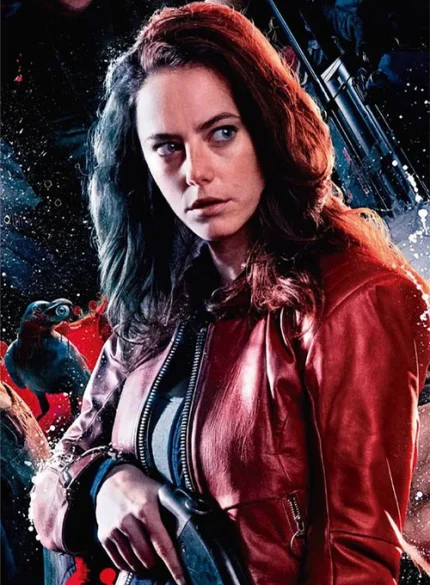 Kaya Scodelario Resident Evil Leather Jacket