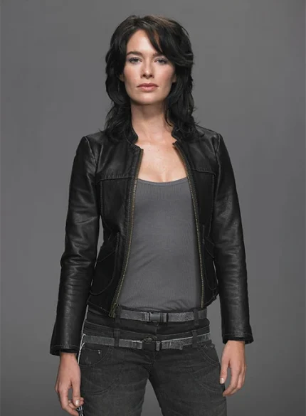 Lena Headey Terminator TV Series Leather Jacket