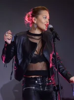 Rita Ora Leather Jacket