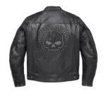 Harley Davidson Men’s Reflective Skull Leather Jacket