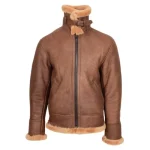 Men's Vintage Sheepskin Aviator B3 Jacket Felix Tan