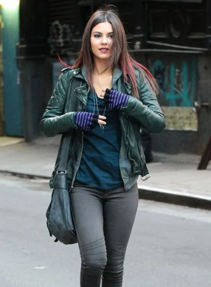 Victoria Justice Leather Jacket