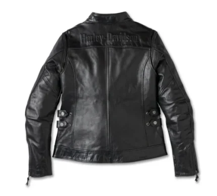 Women’s H-D Flex Layering System Café Racer Leather Riding Jacket Outer Layer