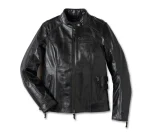 Women’s H-D Flex Layering System Café Racer Leather Riding Jacket Outer Layer