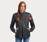 Women’s Hwy-100 Waterproof Leather Riding Jacket