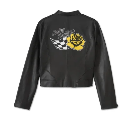 Women’s Rose Racer Leather Jacket