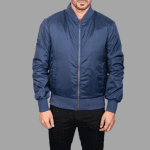 Zack Blue Bomber Jacket