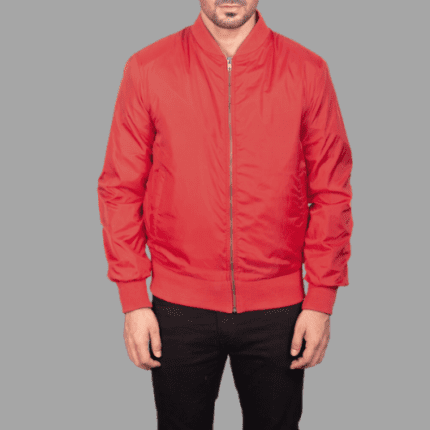 Zack Red Bomber Jacket